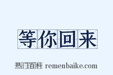 等你回来是什么意思的图片